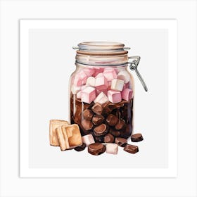 Jar Of Marshmallows 7 Art Print