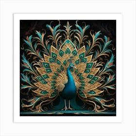 Peacock 11 Art Print