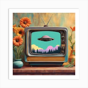 Alien Tv Art Print