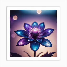 Bokeh Flower Art Print