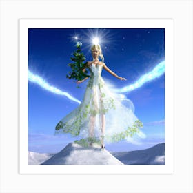 Barbie Christmas 001 Art Print