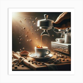 Coffee Pouring 50 Art Print