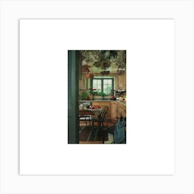 Green Kitchen Art Print