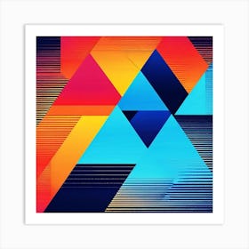 Abstract Geometric Pattern 1 Art Print