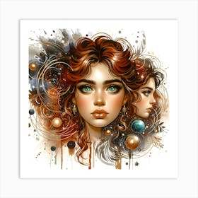 Portrait Artwork 90 Art Print