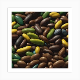 Chocolate Beans 3 Art Print