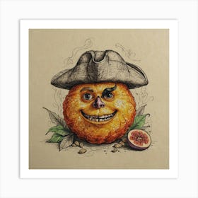 Pirate Orange 1 Art Print