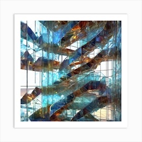 Glass Staircase Art Print