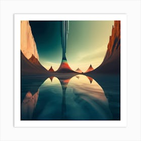 Abstract Landscape - Abstract Stock Videos & Royalty-Free Footage Art Print