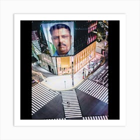 Man Crossing A Street Art Print