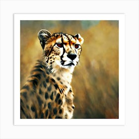 Artistic Picture Of A Cheetah (5) Art Print