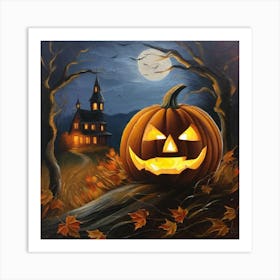 Halloween Pumpkin 3 Art Print