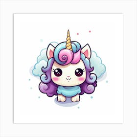 Cute Unicorn 216 Art Print