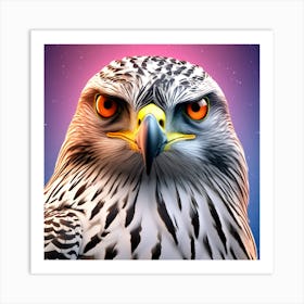 Eurasian Goshawk Humanoid In Bright Light Ultra Hd Realistic Vivid Colors Highly Detailed Uhd D 374442648(1) Art Print