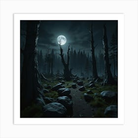 Dark Forest 48 Art Print