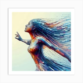 Abstract Woman Art Print