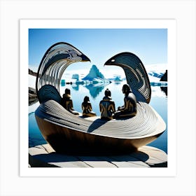 Antarctic Ice Sculpture Art Print