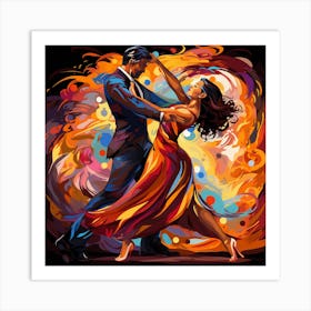 Tango Dancers Art Print