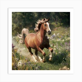 Horse In The Meadow Art Print