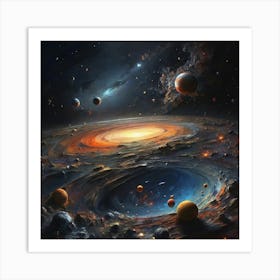 Galaxy Painting Art Print