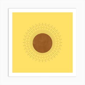 Sun Rays Canva Print Art Print