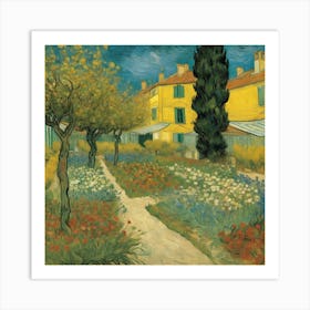 Garden in Bloom Arles, c.1888 Vincent van Gogh 1 Art Print