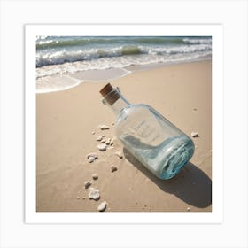 Message In A Bottle Art Print