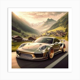 Porsche 911 Gt3 Rs Art Print