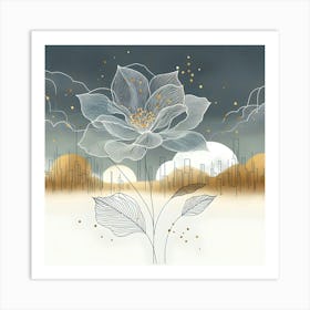 Flower In The Sky 6 Art Print