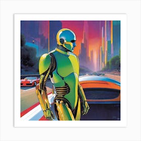 Robot Man 17 Art Print