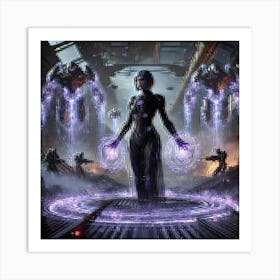 Zoya Nightshade Dark Enforcer Art Print