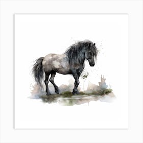 Horse Painting Art Print