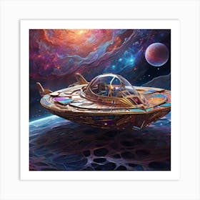 Alien Spaceship Art Print