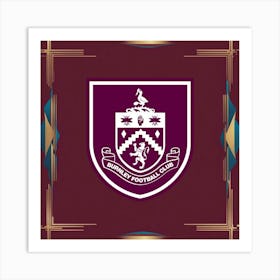 Burnley F.C Logo Wall Art 20 Art Print