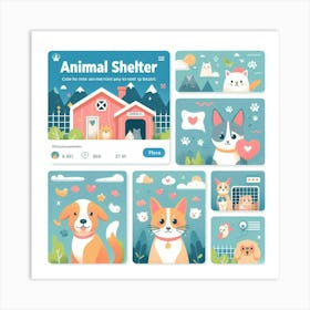 Animal Shelter 2 Art Print