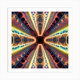 Psychedelic Cross 1 Art Print