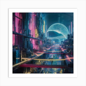 Futuristic City Art Print