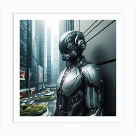 Futuristic Robot 37 Art Print