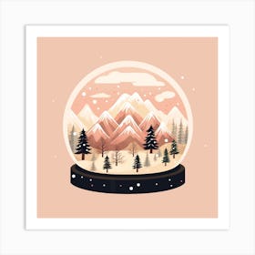 Aspen Colorado Snowglobe Art Print
