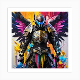 Warrior With Wings 1 Art Print