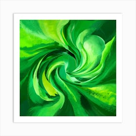 A Stunning Green Abstract Art Illustration Painted Kqy4ubwirbapxs6ycshmug Yl8i2zhmtn6ouiltodnulq Art Print