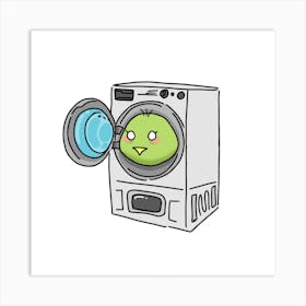 Washing machine bird Art Print