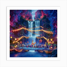 Hawaiian Nightlife Art Print