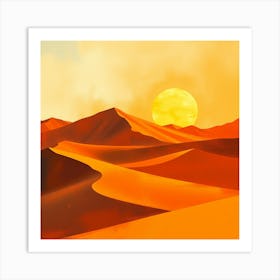 Sunset In The Desert 5 Poster