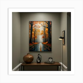 Autumn Road Art Print