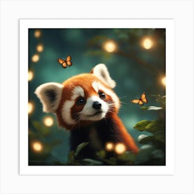 Red Panda 2 Art Print