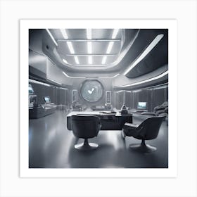 Create A Cinematic, Futuristic Appledesigned Mood With A Focus On Sleek Lines, Metallic Accents, And A Hint Of Mystery 7 Art Print