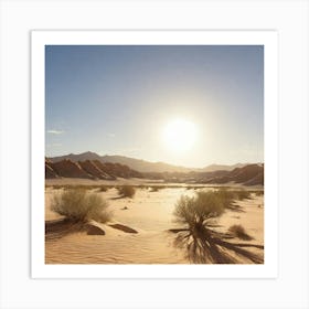 Desert Landscape - Desert Stock Videos & Royalty-Free Footage Art Print