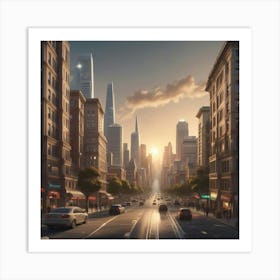 Cityscape 1 Art Print