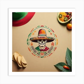 Mexican Skull 94 Art Print